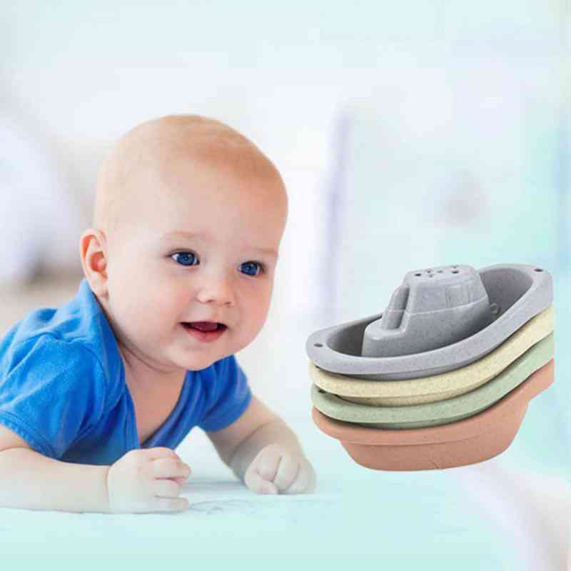 6pcs- Stacking Cup, Classic Bathroom Floating Boat Toy For Baby Boy