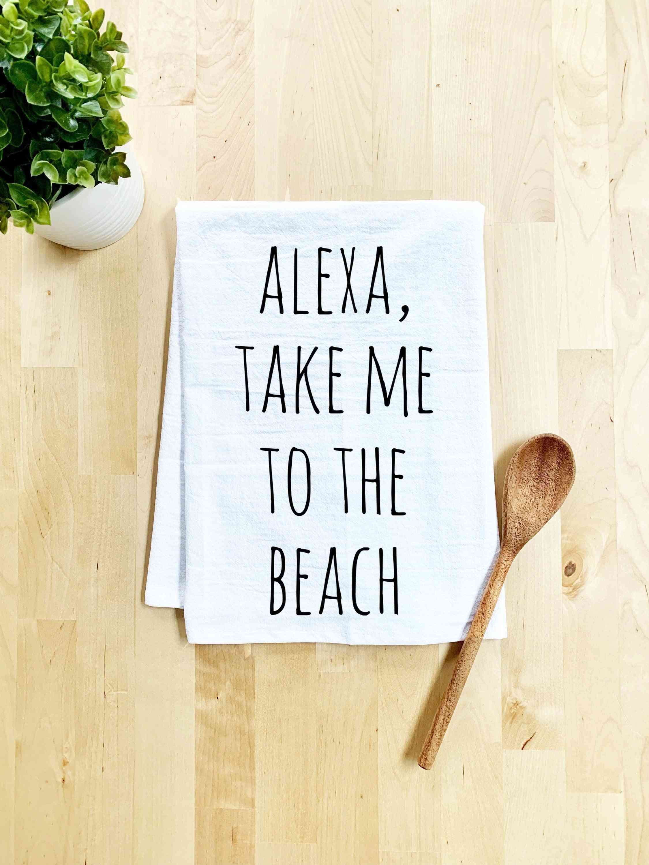 אלכסה קח אותי למגבת הכלים של החוף