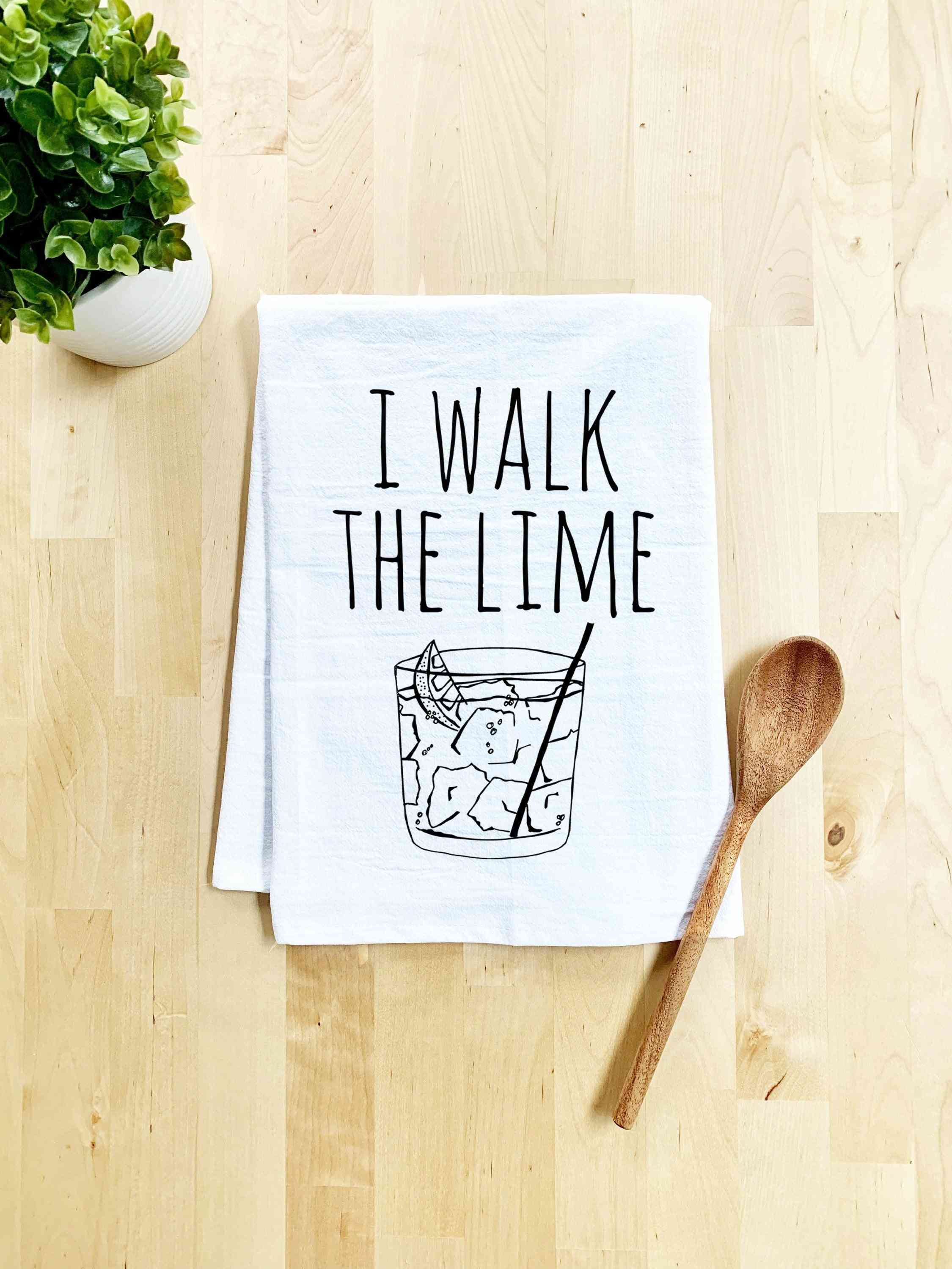 I Walk The Lime Dish Towel