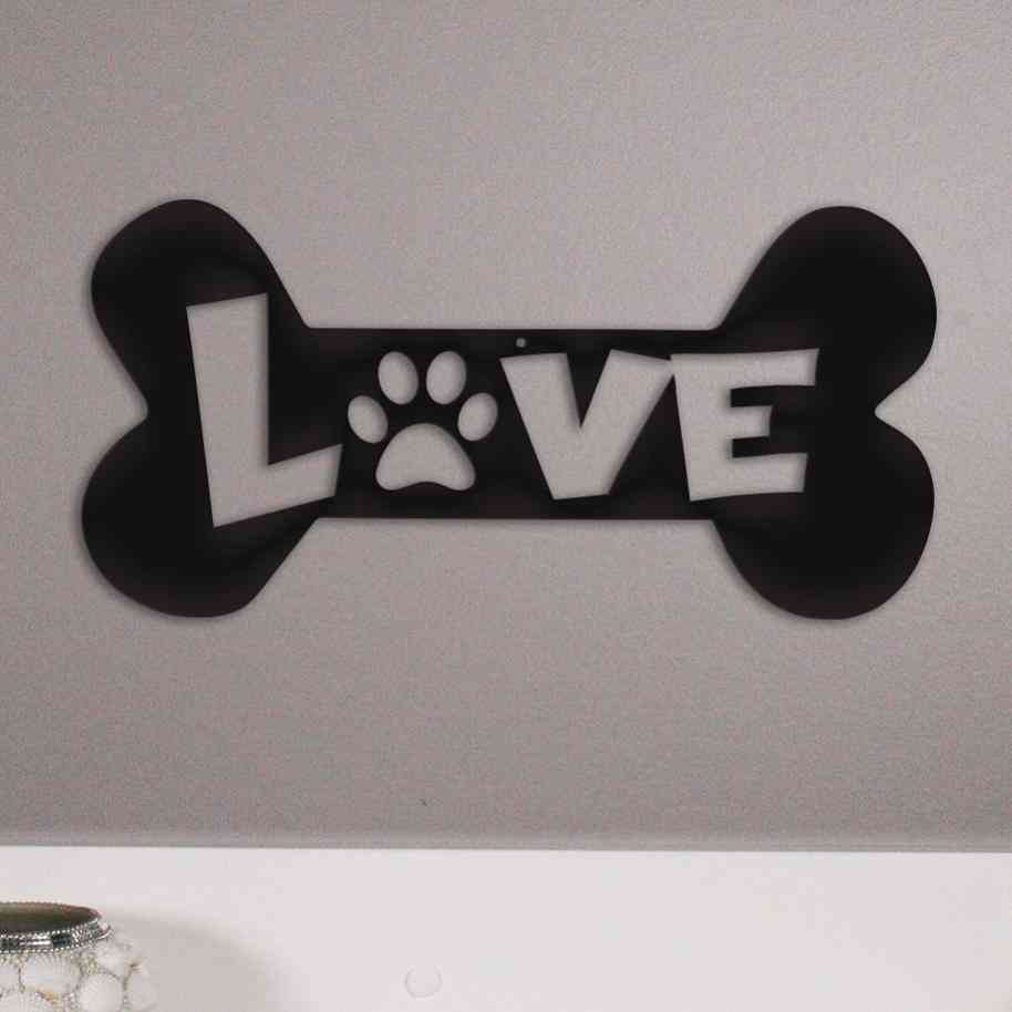 Puppy Love Metal - Wall Art Decor