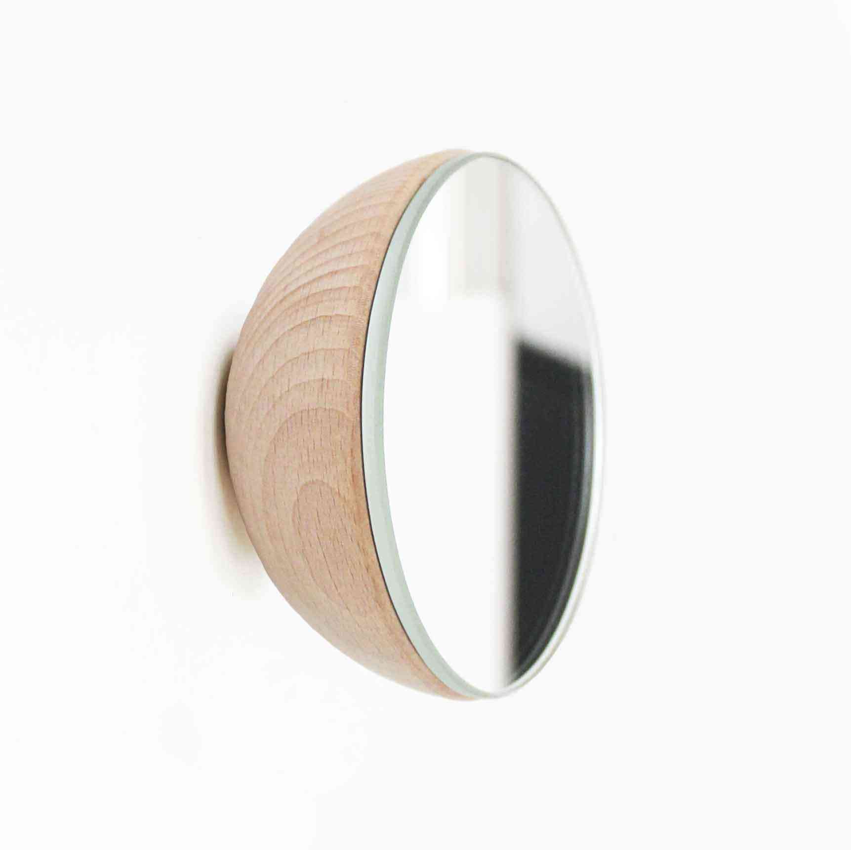 Kulaté bukové dřevo, nástěnný háček na zrcadlo