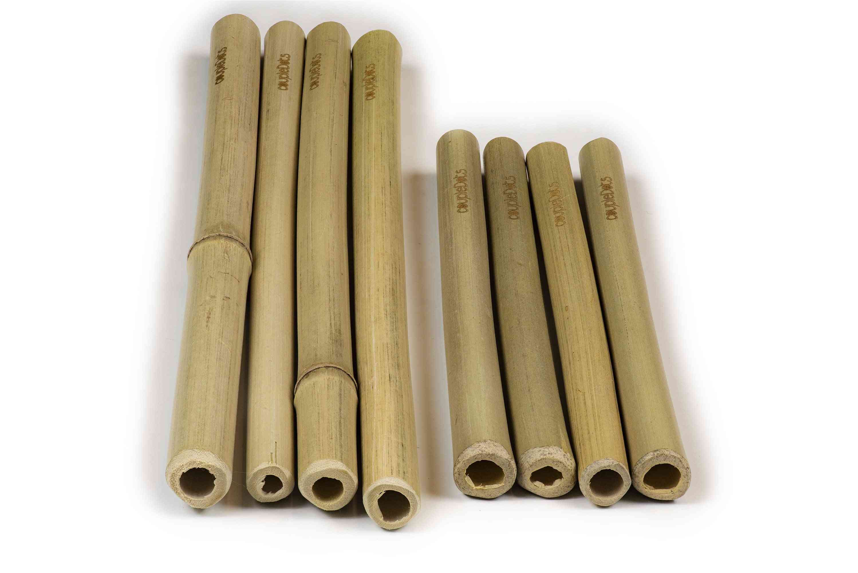 Biologisch afbreekbare bamboe rietjes