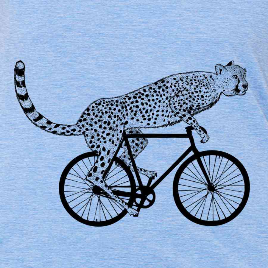 Cycling Cheetah T Shirt