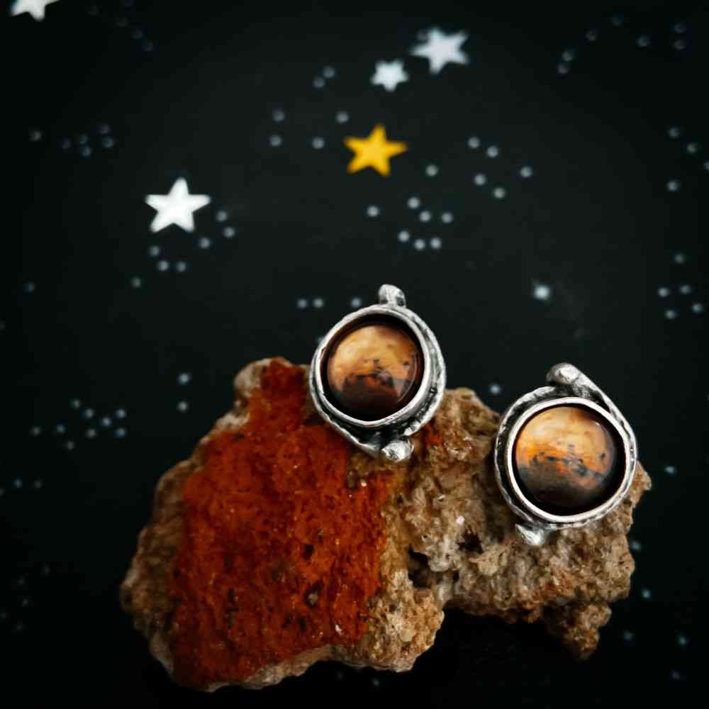 Mars And Moons Earrings