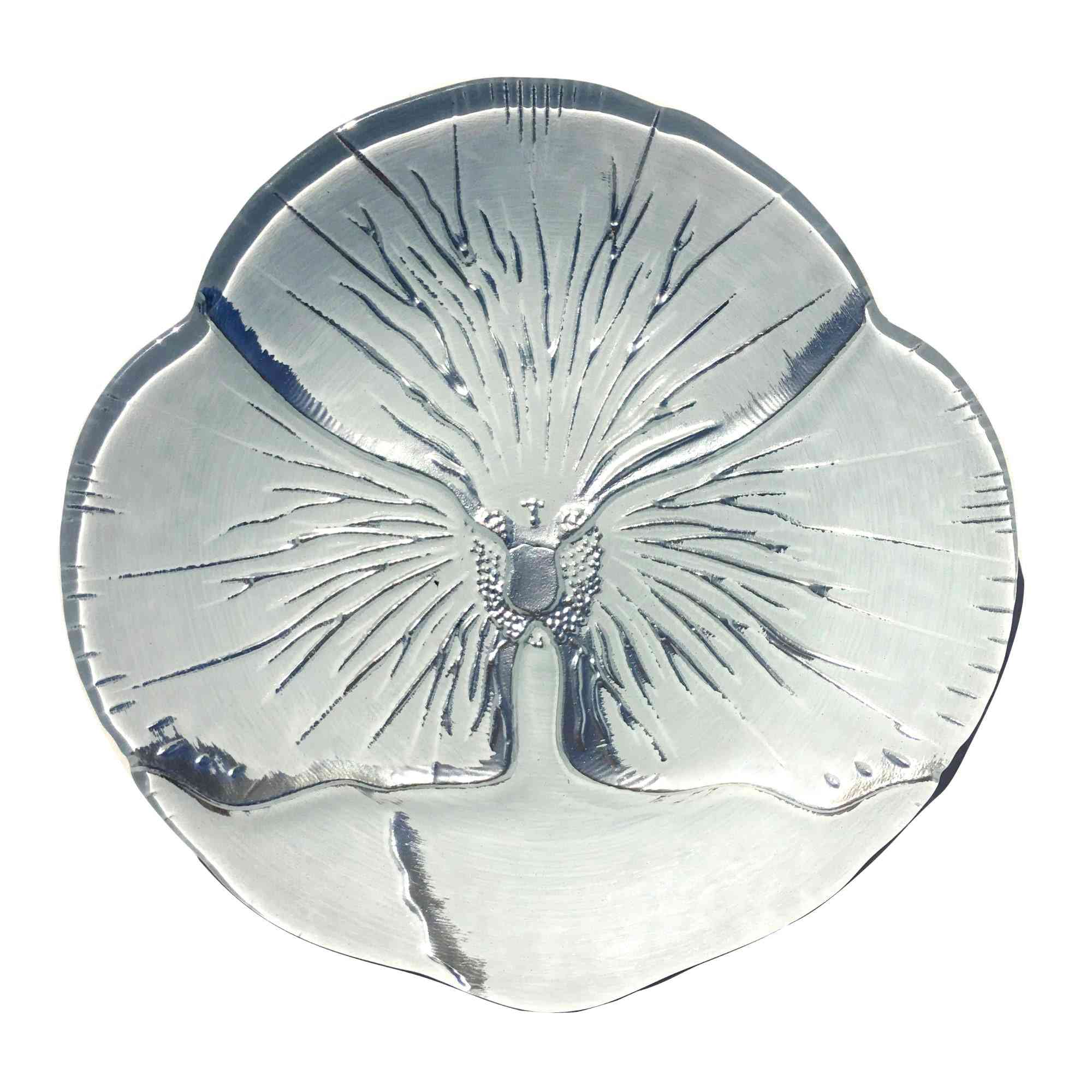 Silver Gilded Glass Canape Plate