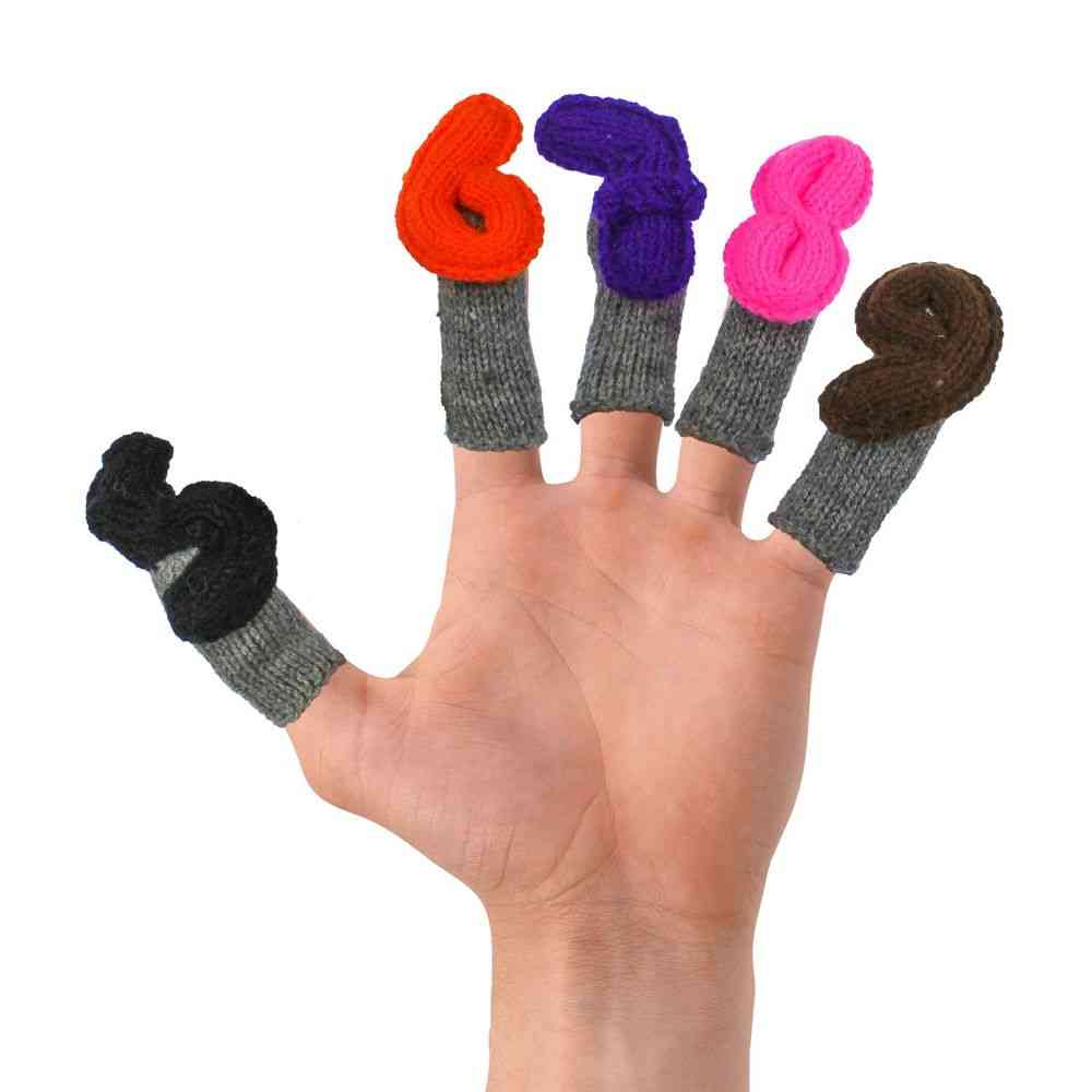 Lære at tælle fingerdukker