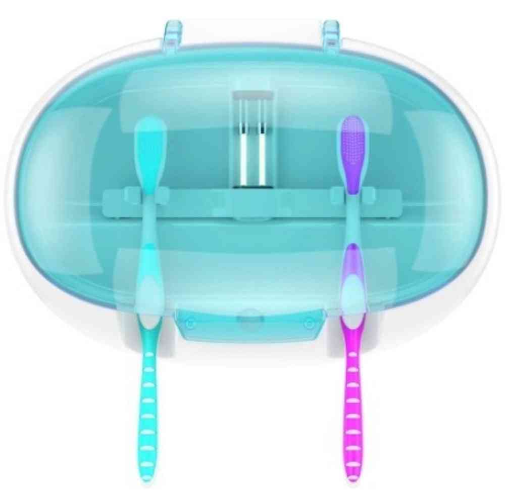 Väggmonterad uv lätt tandborste desinfektionsbox