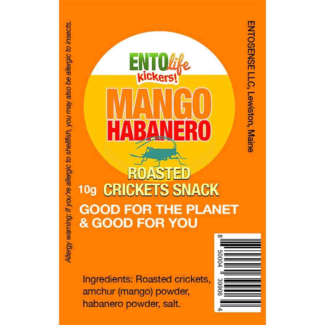 Mango Habanero Flavored Cricket Snack