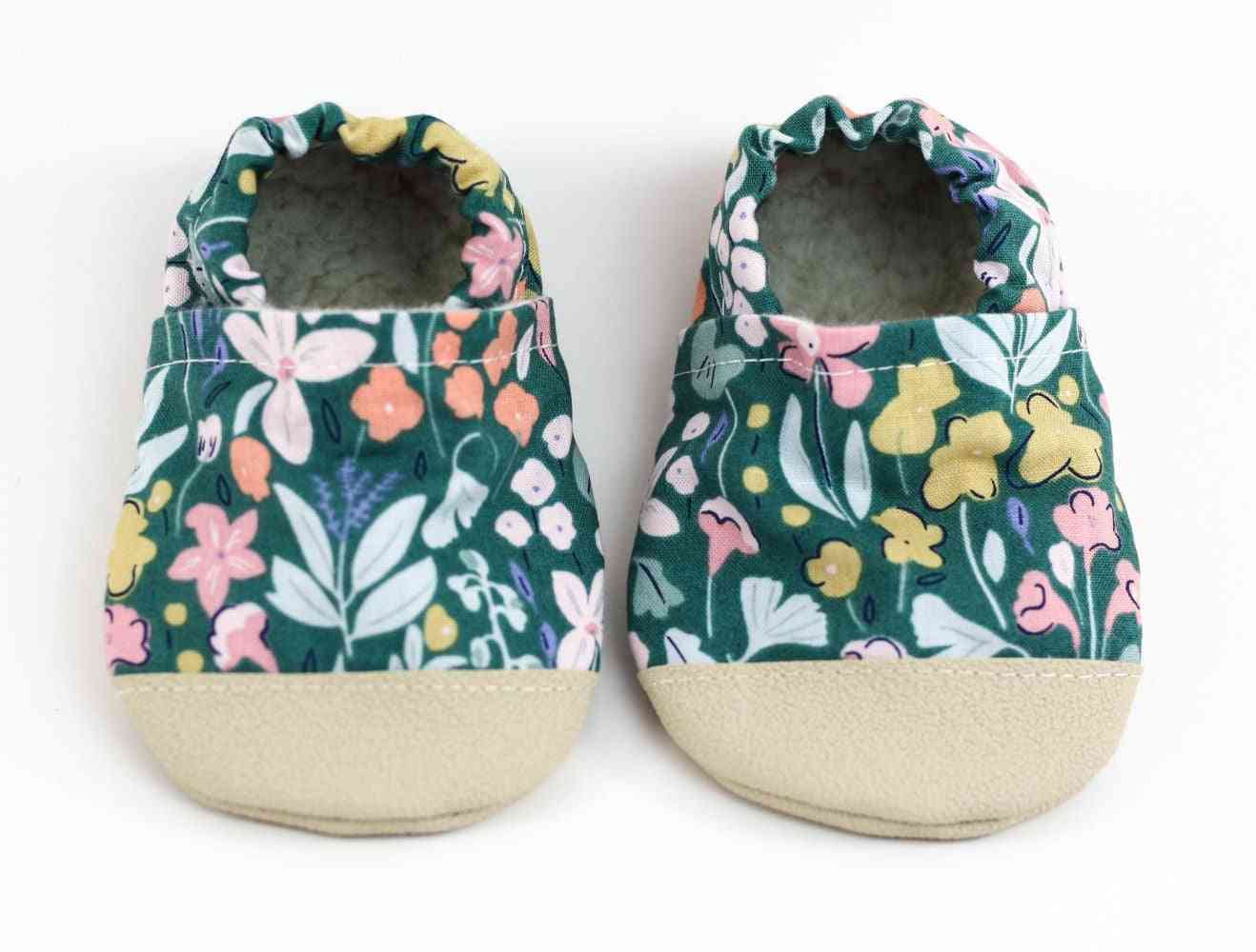 Flower Leaf Print Shoes