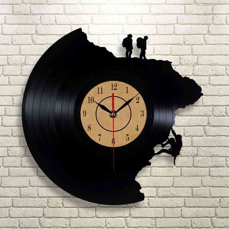 Creative Vinyl Record Climbing Home Wall Clock
