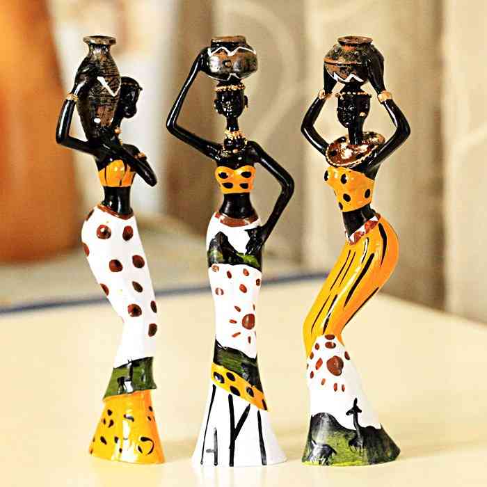 Afriške dame dekoracija doma