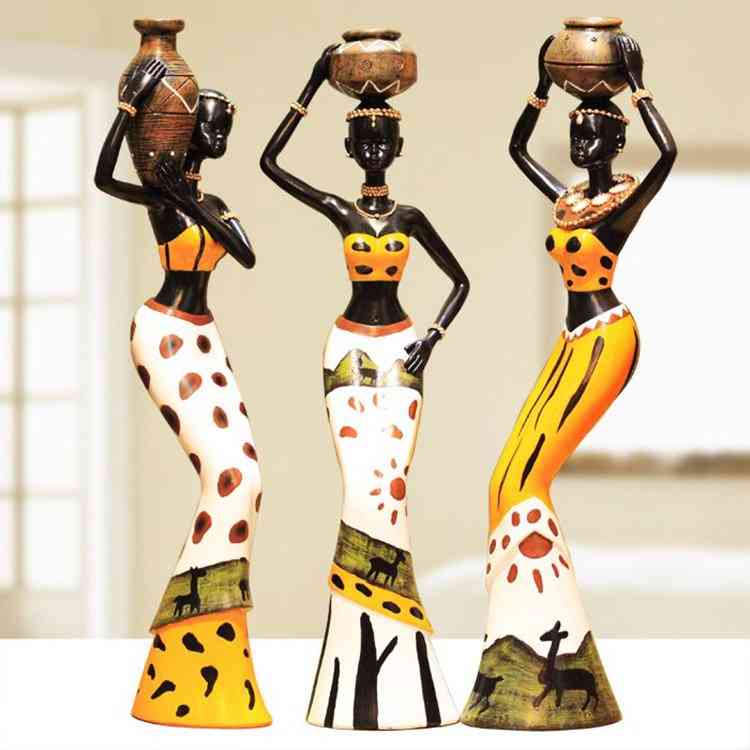 Afriške dame dekoracija doma