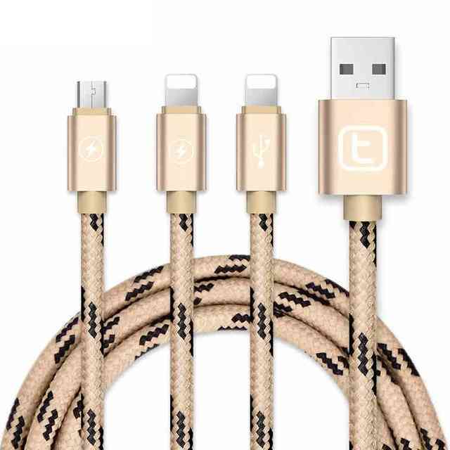 3-in-1 Charge Cable For Mobile Phones