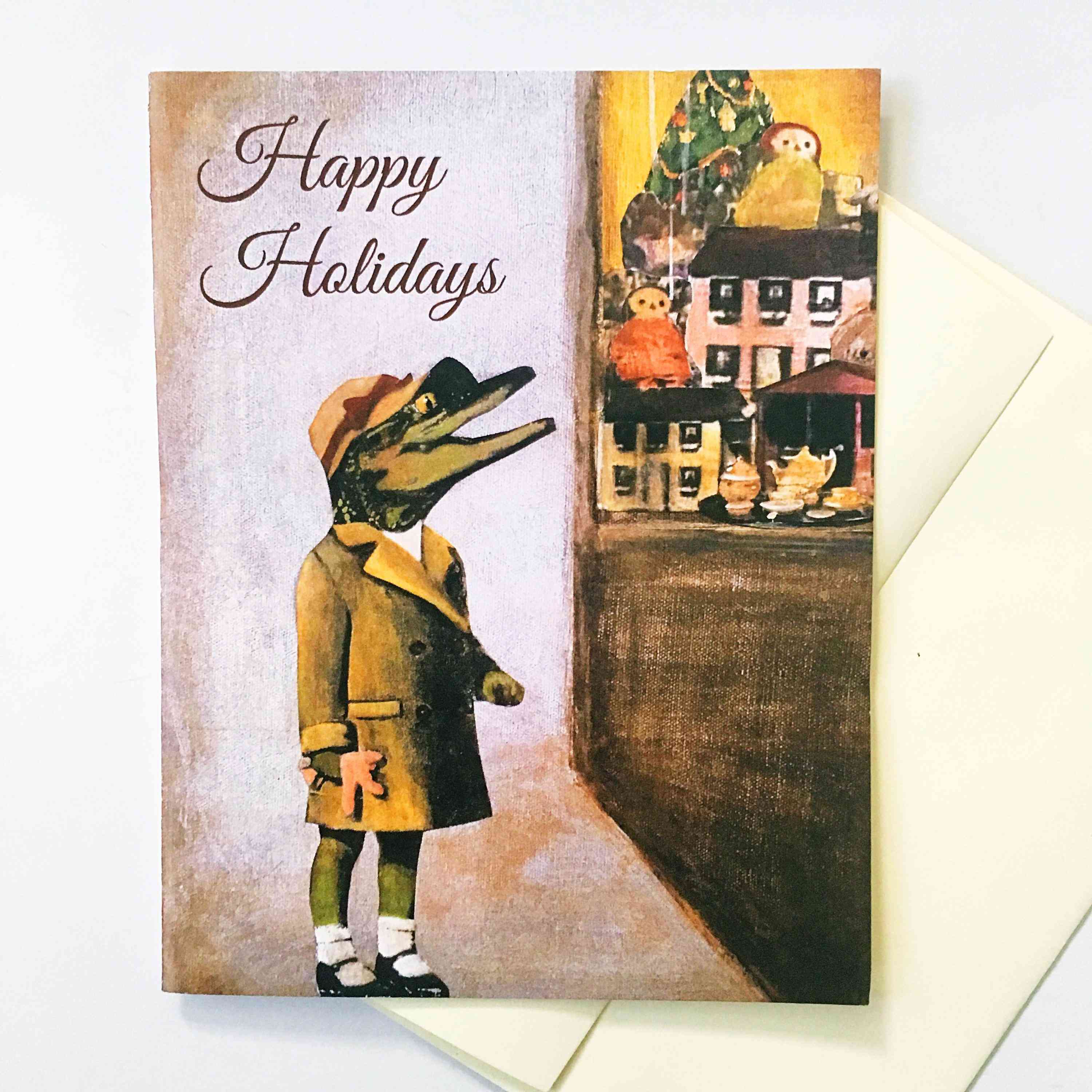 Alligator Holiday Card Or Set