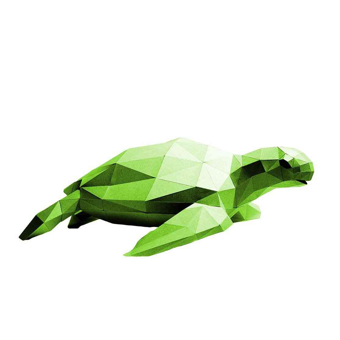Modello di carta 3d tartaruga marina