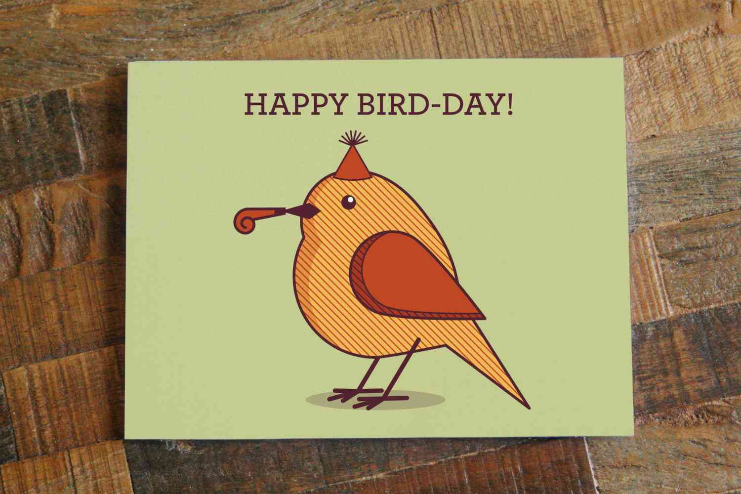 Happy Bird-day-cute Birthday Card