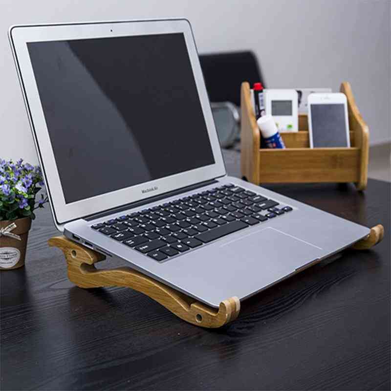 Supporto per laptop in bambù