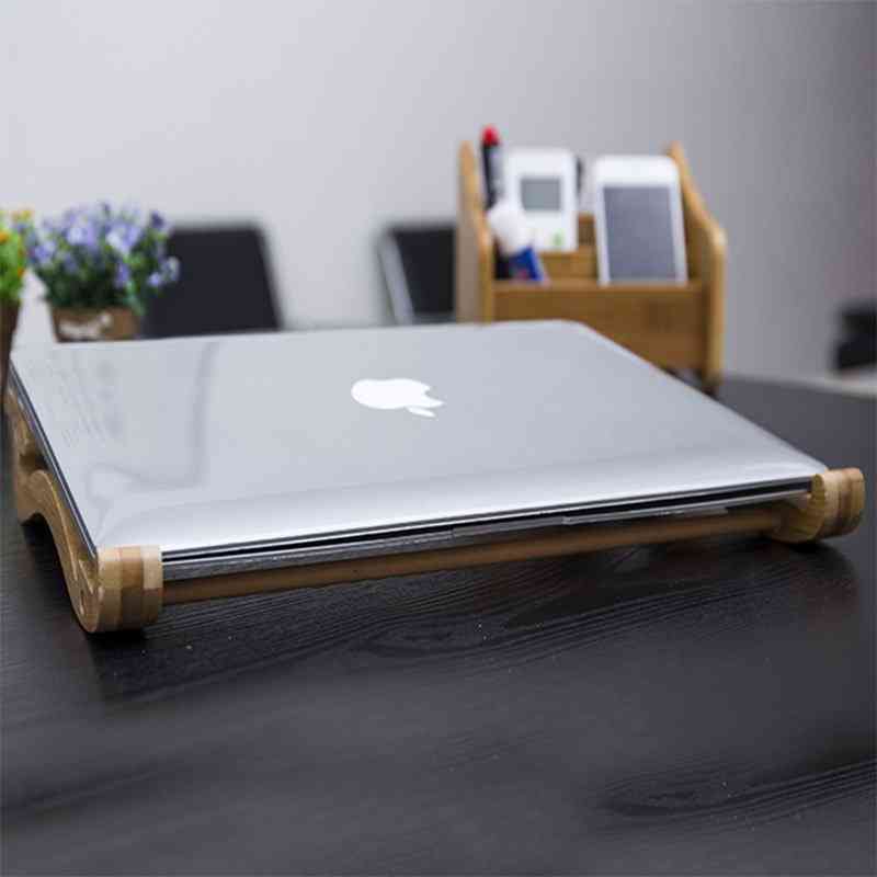 Bamboo Laptop Stand Holder