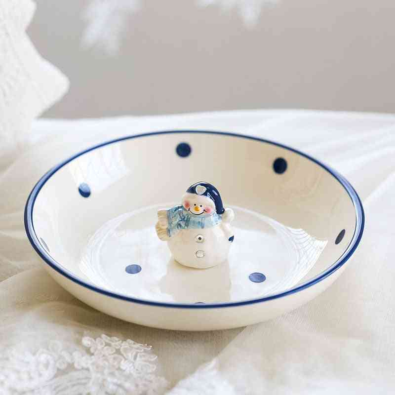 Christmas Ceramic- Ornaments And Snowman Tableware