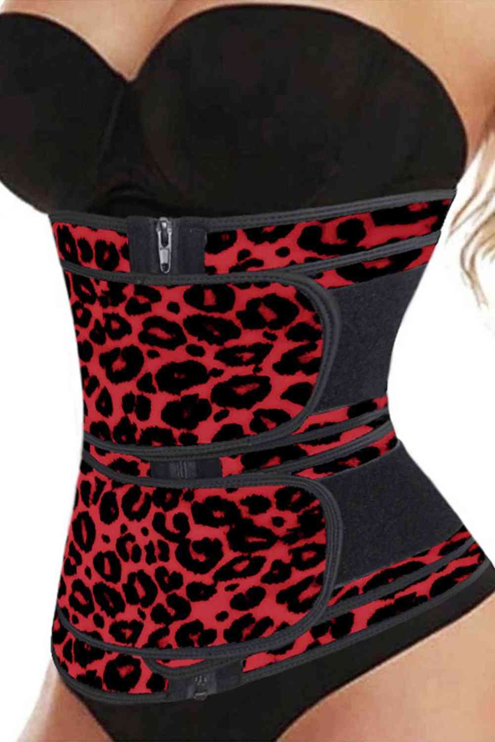 Printing Compression Double Strap Neoprene Waist Trainer Lingerie
