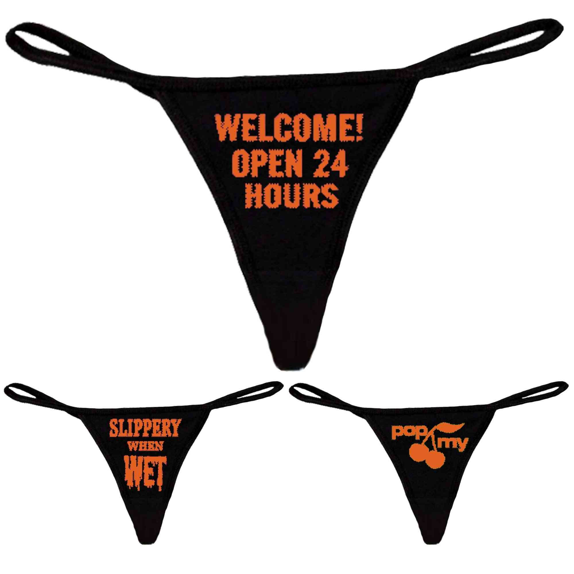 Women Thongs With Graphic Printed