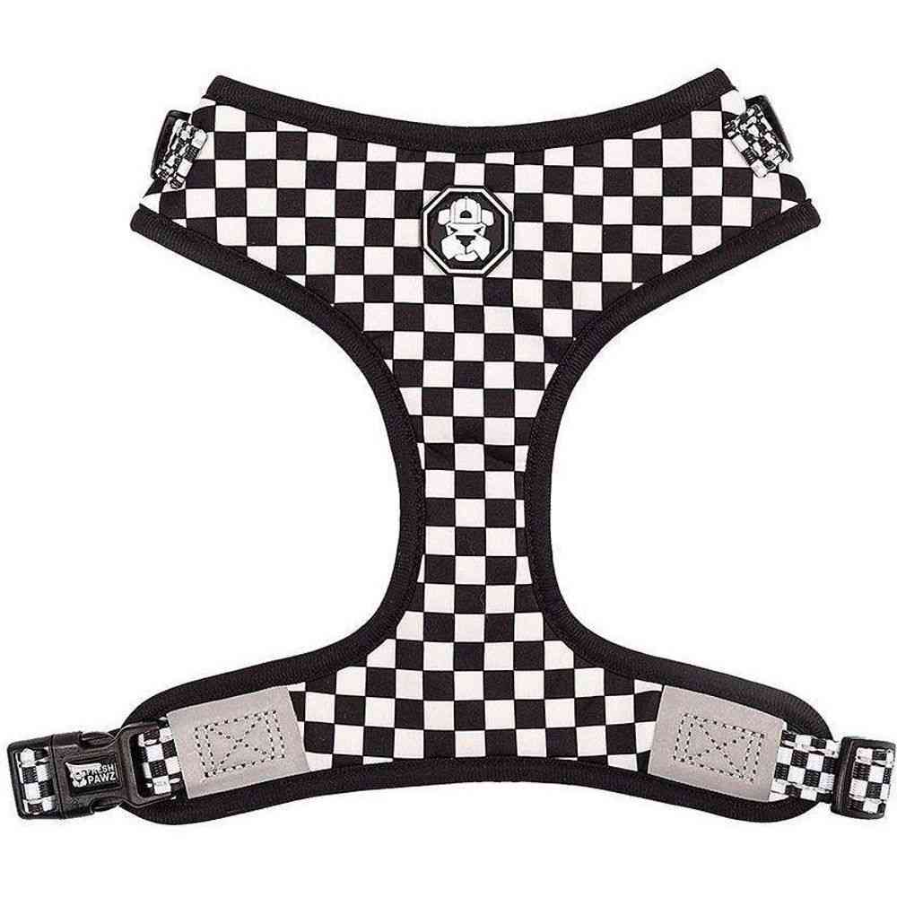 Checkerboard Adjustable Mesh Harness For Pet Dogs