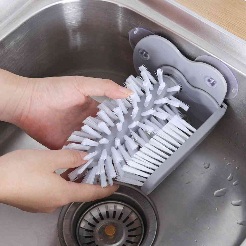 Creative Suction Wall Lazy Cup Glass Bottle Cleaning Brush
