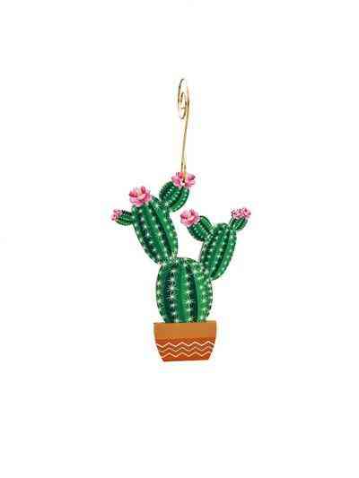 Cactus Pattern, Laser Cut Ornament