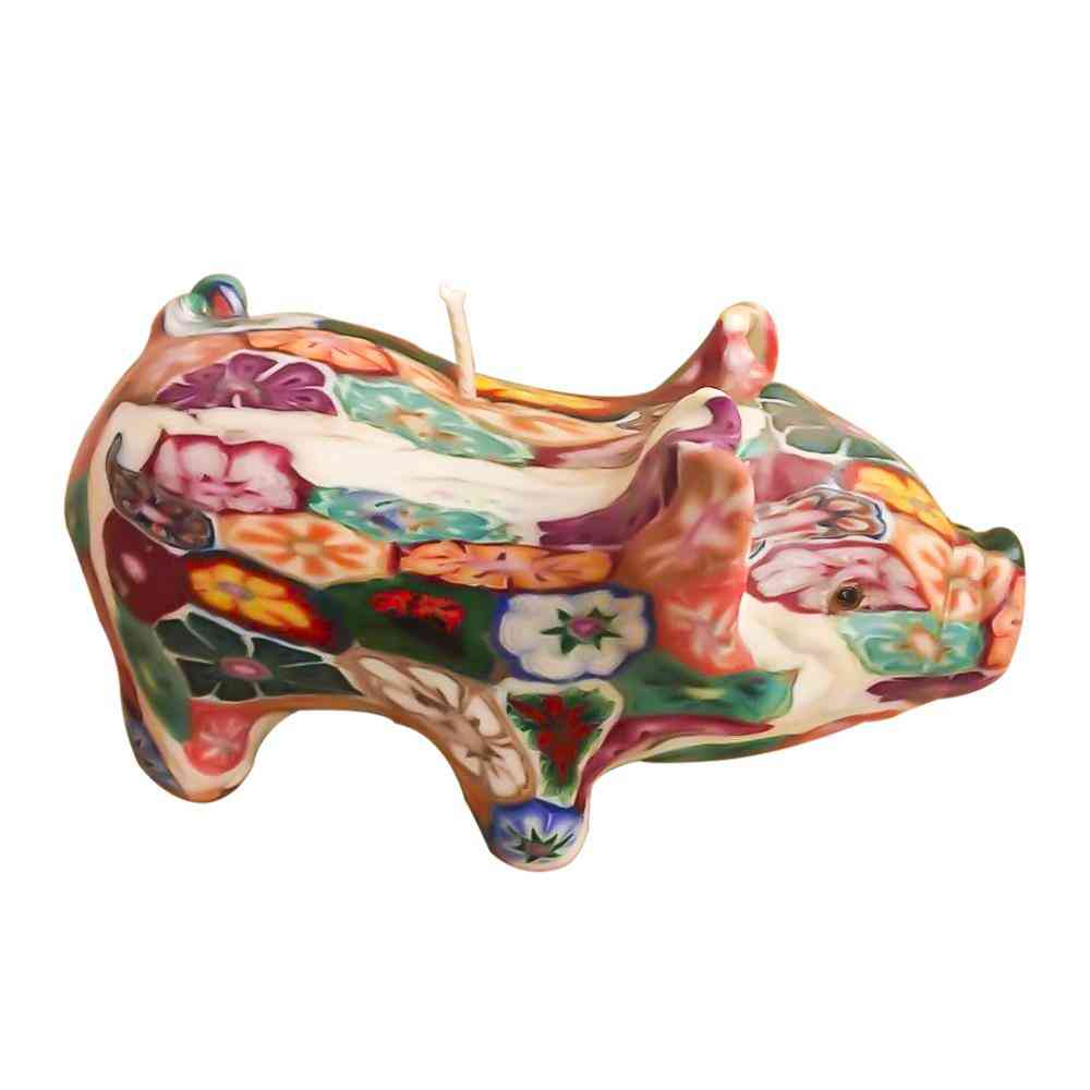 Disegno del modello arcobaleno - candela di maiale