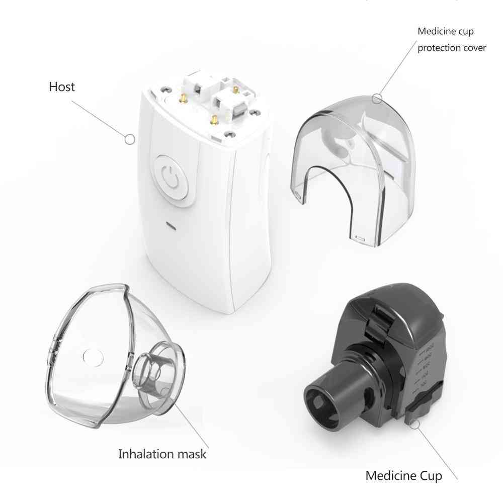 Mini handhållen bärbar autoclean inhalator nebulisator