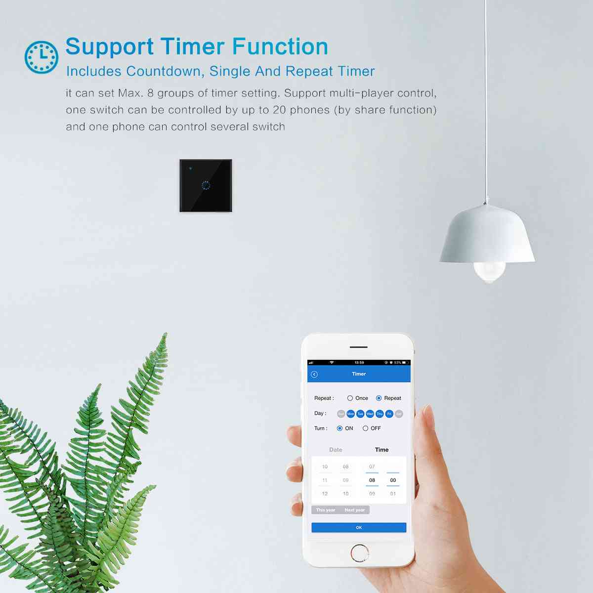 86 tipo smart home touch switch-standard UE