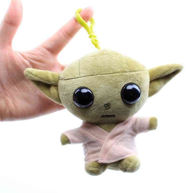Dětský plyš Star Wars, měkká klíčenka Yoda - panenka vycpaná zvířaty