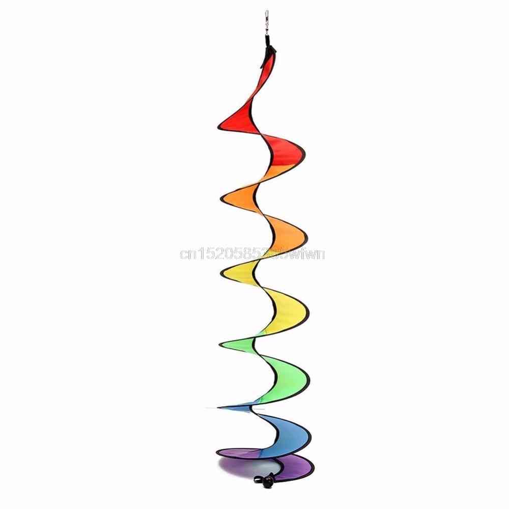 Arcoíris espiral molino de viento carpa niños coloridos