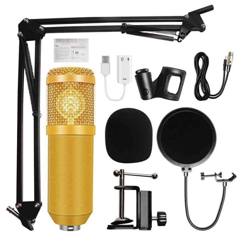 Microfon de înregistrare cu condensator cu fir bm-800 karaoke bm800