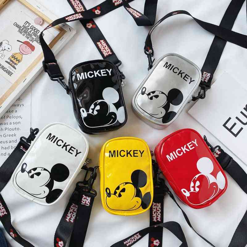 Children Shoulder Chest Waist Bags, Mickey Mouse Messenger Backpacks