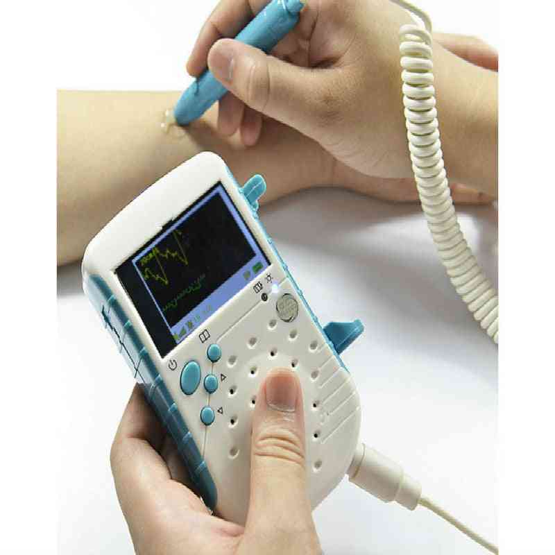 Lcd Screen Handheld Vascular Doppler Blood Flow Rate Detector