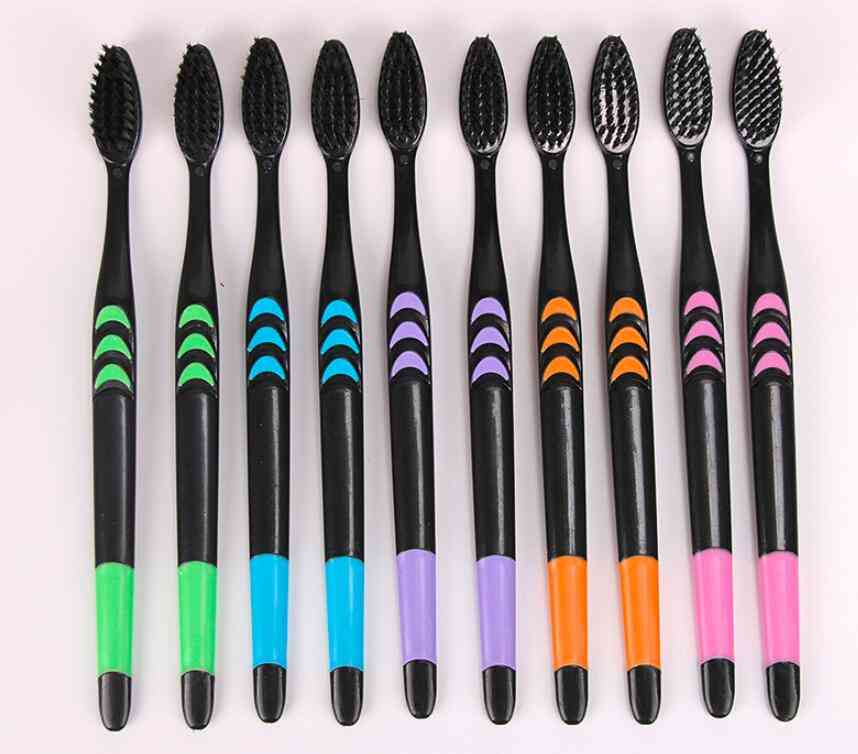 Family  Hardcover  Adult  Soft Fur  Bamboo Charcoal Toothbrush