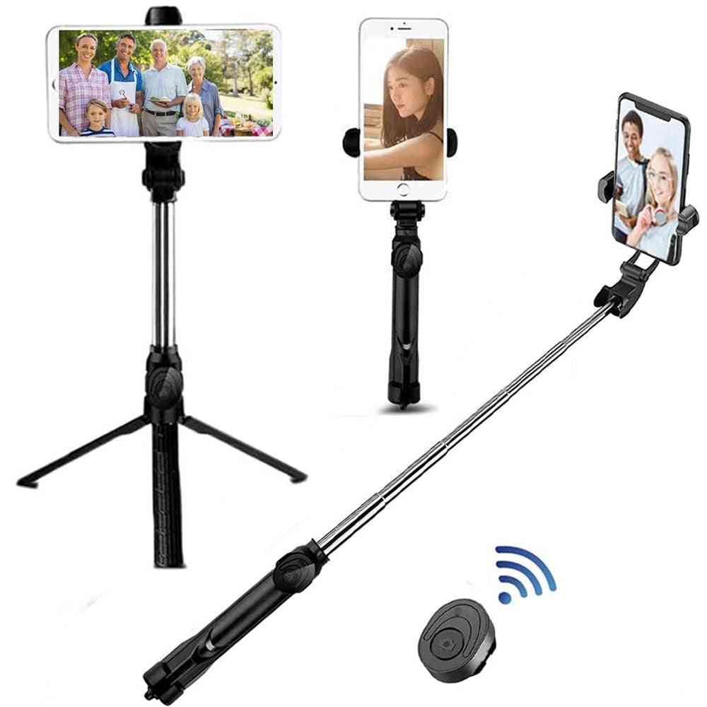 Wireless Bluetooth Selfie Stick Tripod, Remote Palo Live Photo Camera Holder Monopod