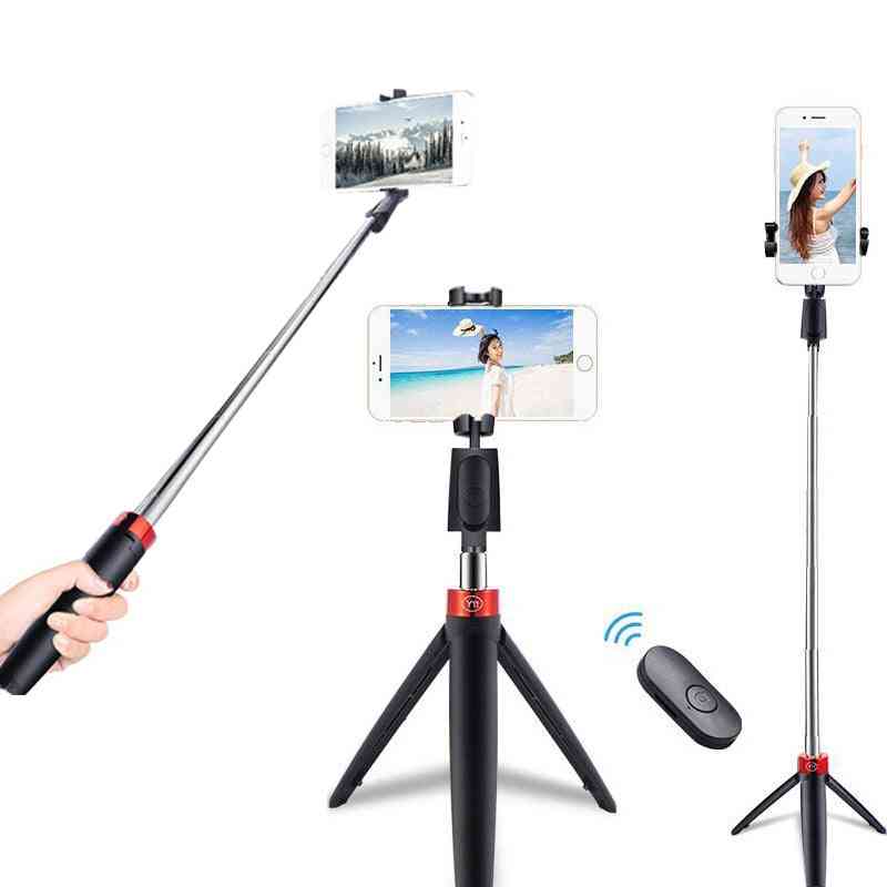 Trådløs bluetooth selfie stick fjernkontroll stativ