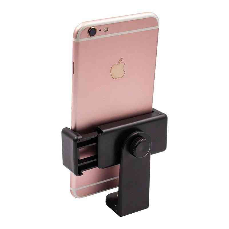 Tripod Mount Adapter Cell Phone Clipper Holder Vertical 360 Rotation Stand