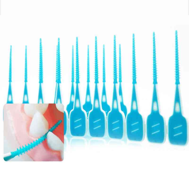 Interdental børstning rengøring tandtråd tandbørste blød silikone
