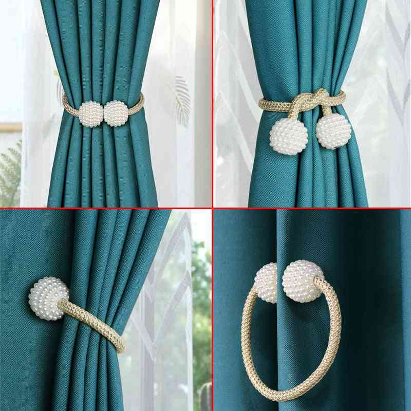 Pearl magnetna sponka za zavese tieback - držalo za zavese s sponko