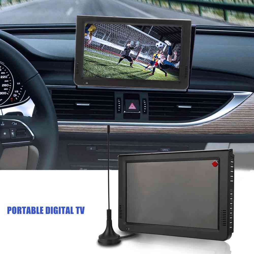 10,1 palcová HD prenosná digitálna analógová mini malá automobilová televízia