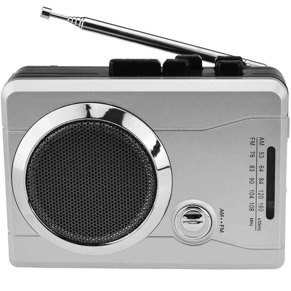 Am/fm Pocket Radio Cassette Player, Portable Personal Voice Audio