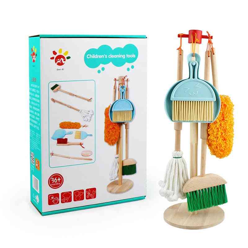 Children's Mini Broom Dustpan Mop Cleaning Tool Toy