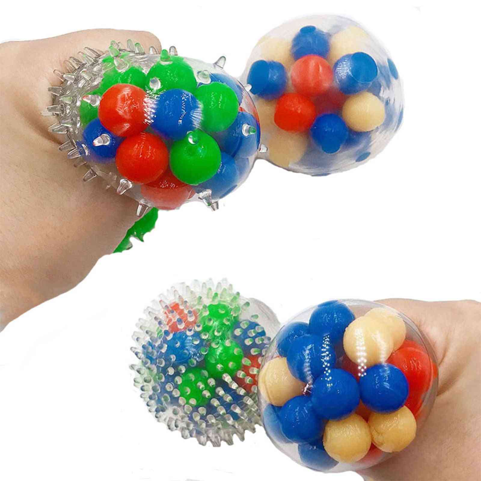 Colorful Beads, Relieve Stress, Hand Exercise, Squeeze Ball Toy