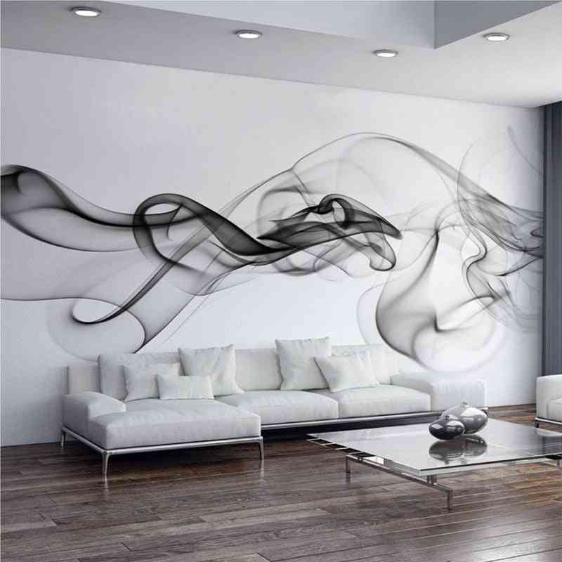 3d Wall Mural Cloth Smoke Fog - Art Design Wallpaper For Living Room