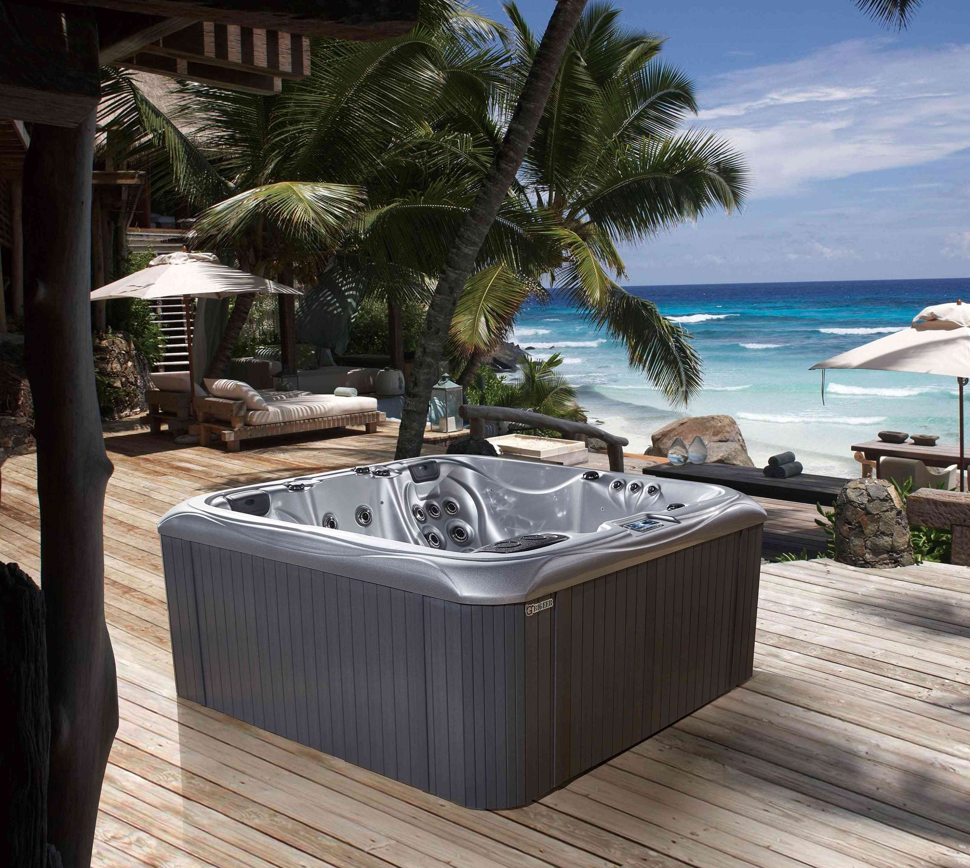 Refreshing Portable Tub Spa With Massage Jets Indoor And Outdoors