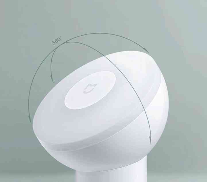 Xiaomi led индукционна нощна светлина 2 360 въртяща се регулируема магнитна основна лампа
