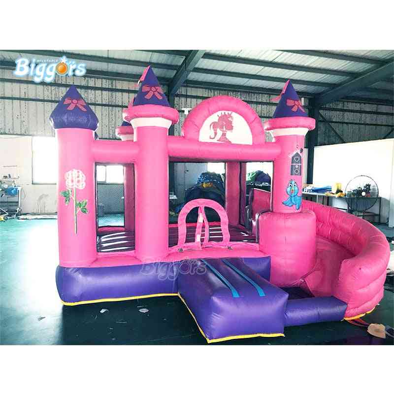 Inflatable Bounce House With Slide Combo, Blowers